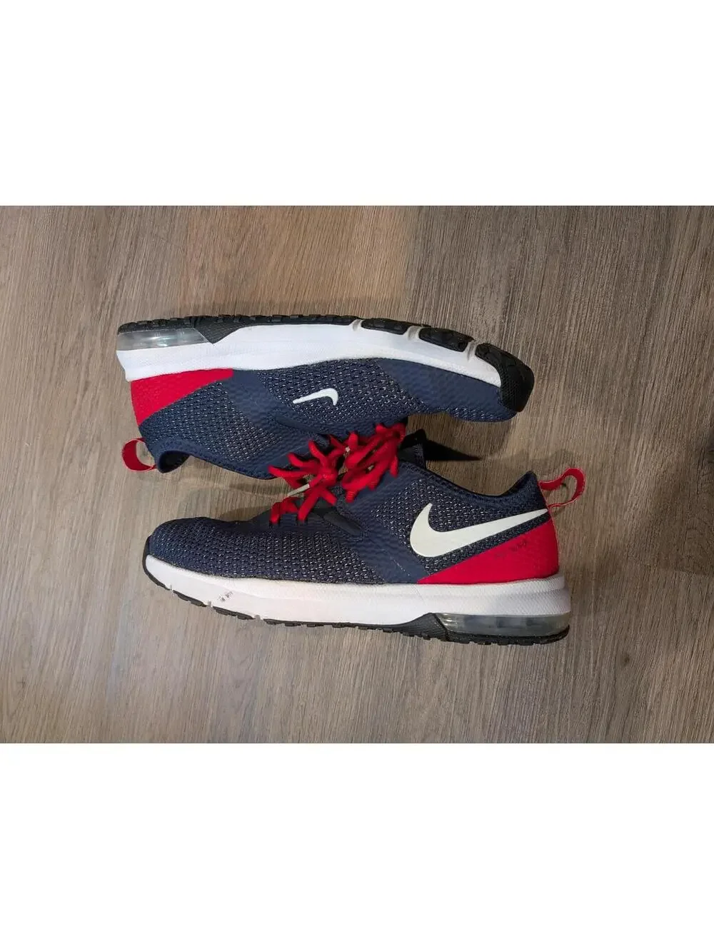 Nike Air Max Typha 2 NFL Patriots Navy Red Training Sneakers Shoes Mens 7.5